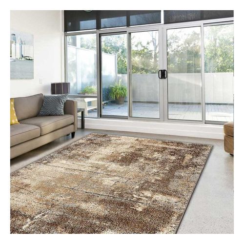 Tapis Chambre 80x150 Tissé Gris Rectangle Motif Faux Uni Natact