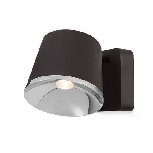 Leds-C4 Drone - Applique / Plafonnier Led Intérieur Intégré Chrome, Marron
