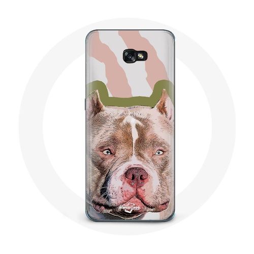 Coque Pour Samsung Galaxy A3 2017 Chien De Pitbull Marron