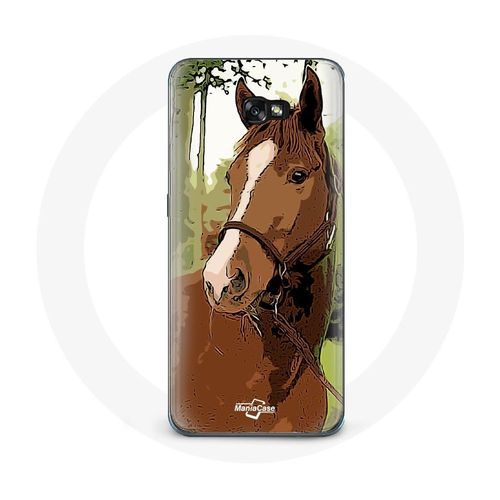 Coque Pour Samsung Galaxy A3 2017 Quarter Horse Marron Race De Cheval