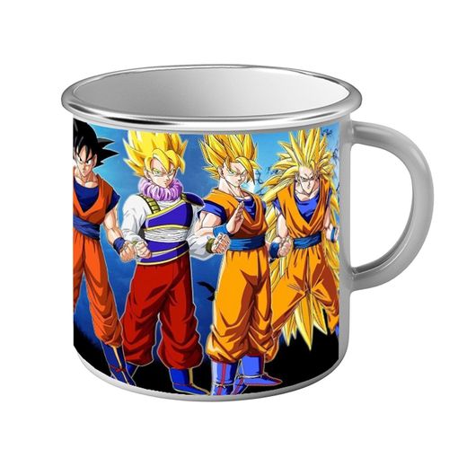 Mug Métal Tasse Dragon Ball Évolution De Son Goku Kakarot Enfant Adulte Super Guerrier Saiyan