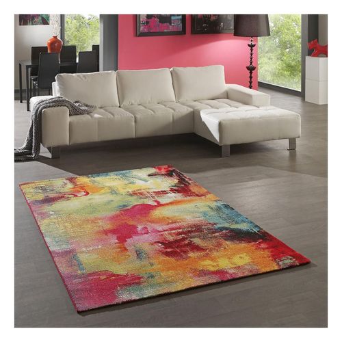 Tapis Chambre 80x150 Tissé Multicolore Rectangle Motif Géométrique Lyn8 Be 54