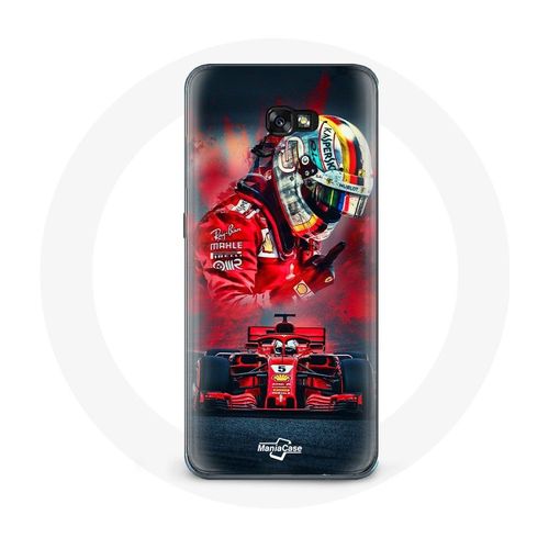 Coque Pour Samsung Galaxy A5 2016 Formule 1 Sebastian Vettel Pilote F1 Rouge