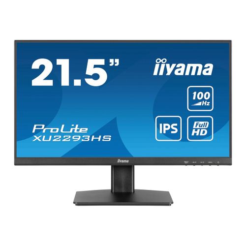 iiyama ProLite XU2293HS-B6 - Écran LED - 22" (21.5" visualisable) - 1920 x 1080 Full HD (1080p) @ 100 Hz - IPS - 300 cd/m² - 1000:1 - 1 ms - HDMI, DisplayPort - haut-parleurs - noir, mat