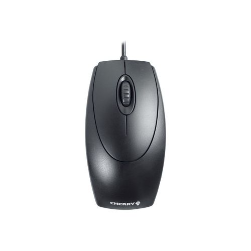 CHERRY WheelMouse - Souris - droitiers et gauchers - optique - 3 boutons - filaire - PS/2, USB - noir