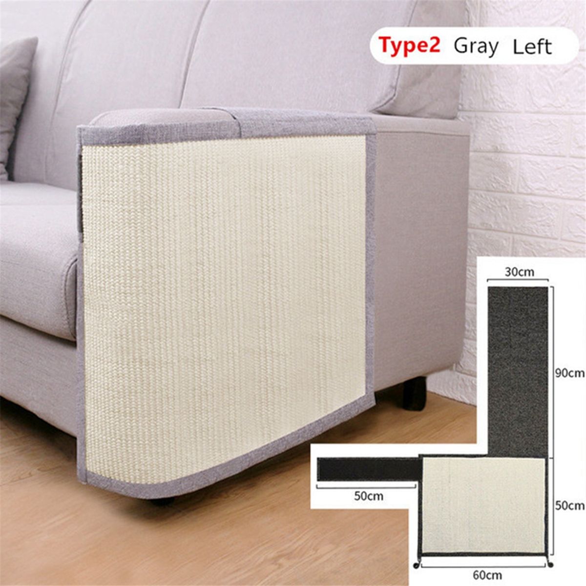 Chaton Scratch Board Sisal Scratcher Mat Jouet Pied Chaise S... - 4