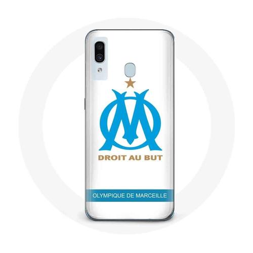 Coque Pour Samsung Galaxy A40 Olympique De Marseille Logo Fond Blanc