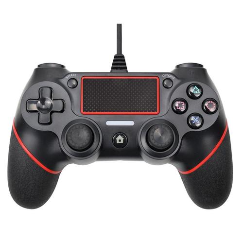 Rouge Manette De Jeu Filaire Usb Pour Ps4 Et Ps3, Joystick Pour Console Ps 4