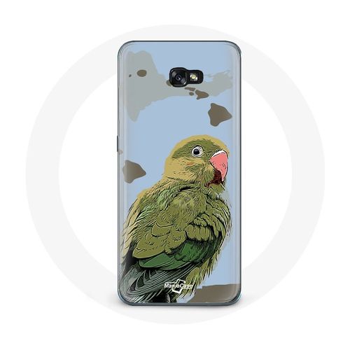 Coque Pour Samsung Galaxy A3 2016 Perruches Oiseaux Vert