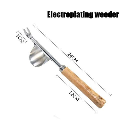 Désherbeur de jardin avec manche en bois en acier inoxydable, coupe manuelle pour le désherbage, outils d'extraction, désherbage multifonction, repiquage, Dropshipping