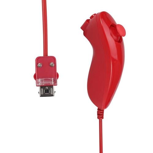 Courber Rouge Télécommande Sans Fil 2 Fr 1 Pour Nintendo Wii Nunchuk, Contrôleur De Jeu Intégré Motion Plus Avec Étui En Silicone Et Capteur De Mouvement, Collection Nouvelle