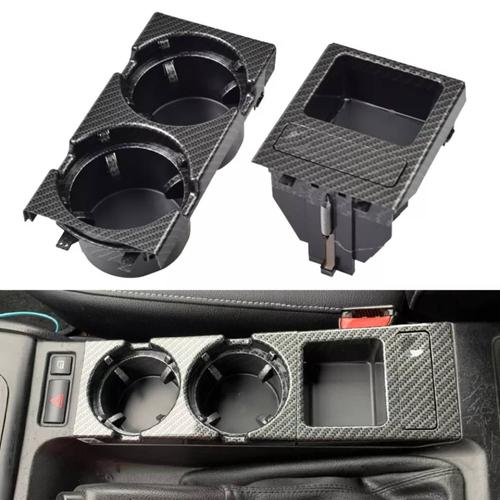 Porte Gobelets Couleur Carbone Console Centrale Pour Bmw E46 Série 1999_2006