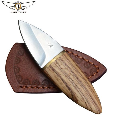 Couteau De Cuisine En Acier Inoxydable, Couteau À Lame Droite, Manche En Bois, Couteaux De Cuisine En Acier Inoxydable, Outils Edc Survie Chasse Camping Outil De Plein Air