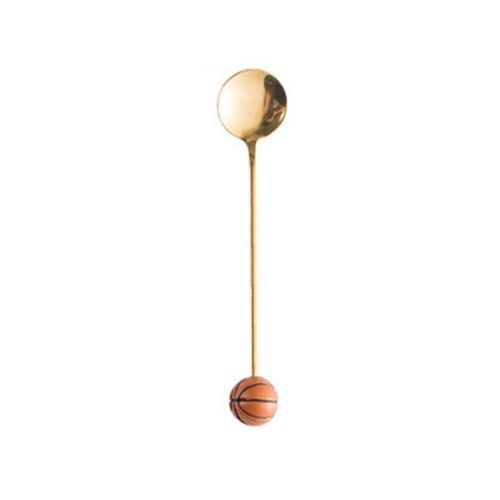 Drôle Boule Cuillère Basket-Ball Volley-Ball Football Cuillère À Café Cuillère À Glace En Acier Inoxydable Cuillère Vaisselle Accessoires De Cuisine
