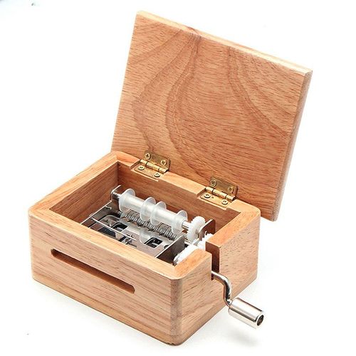 Boîte À Musique En Bois 15 Tons, Boîte À Musique Composable Avec Perforateur Et 10 Pièces De Ruban En Papier Laminé À La Main, Décoration De Mariage À Domicile