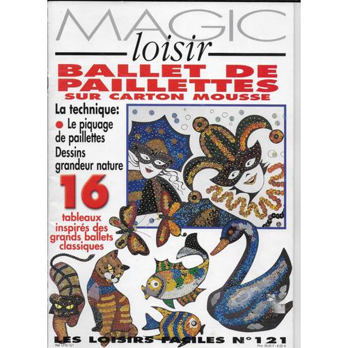 Magic Loisir Ballet De Paillettes Sur Carton Mousse