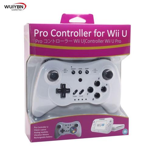 Blanche Manette De Jeu Sans Fil Wii U Pro Pour Nintendo Wii, Joystick