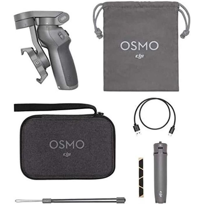 DJI Osmo Mobile 3 Combo - Stabilisateur de Cardan 3 Axes Compatible avec iPhone et Smartphone Android, Design Léger et Portable, Pri