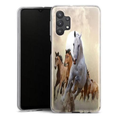Coque Samsung Galaxy A32 5g Cheval Blanc | Silicone