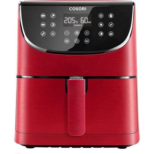 COSORI Friteuse à air 5,5 litres, Air Fryer à économie d'énergie, avec accessoires de grille, 9 fonctions et séchage spécial, 10 recettes normales et 10 recettes de séchage, 1700 W, argent COSORI Friteuse à air 5,5 litres, Air Fryer à économie d'énergie, avec accessoires de grille, 9 fonctions et séchage spécial, 10 recettes normales et 10 recettes de séchage, 1700 W, argent