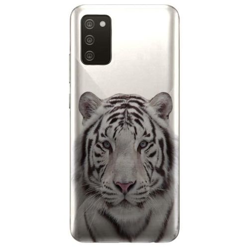 Coque Samsung Galaxy A02s Tigre Blanc - Silicone - Animaux