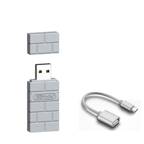 avec câble Adaptateur Récepteur USB Sans Fil, Bluetooth compatible, Pour Nintendo Switch, Classique, Console PS1, Mini PS4, Contrôleur pour PS5