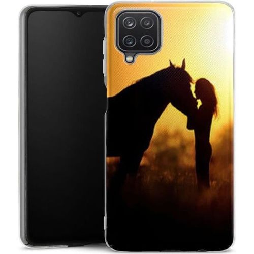 Coque Samsung Galaxy A12 Passion Cheval - Silicone - Animaux