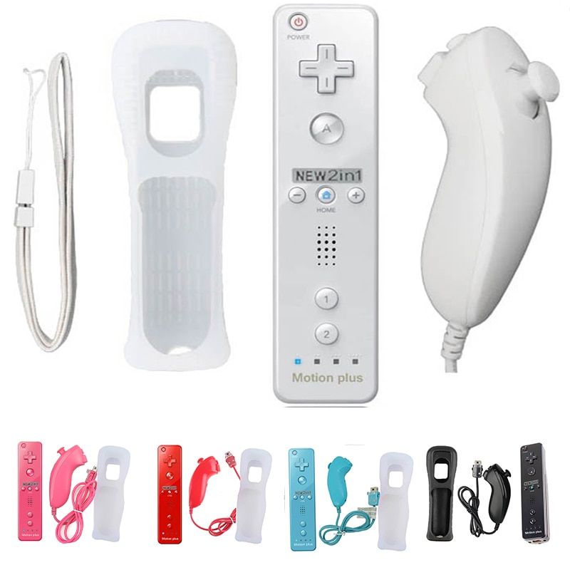Blanc Pour Nunchuck Manette De Jeu Sans Fil Nunchuck 2 Fr 1 ... - 2