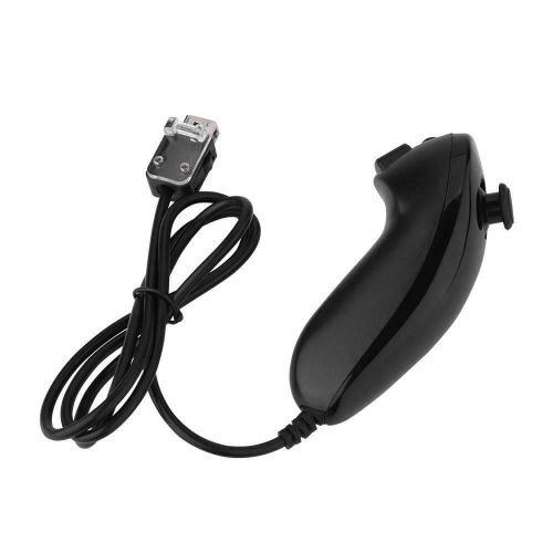 Gauche Seulement Noir Manette De Jeu Sans Fil Pour Nintendo Wii, Télécommande Sans Motion Plus + Contrôleur Nunchuck, Joystick Versez Accessoires Nintendo Wii