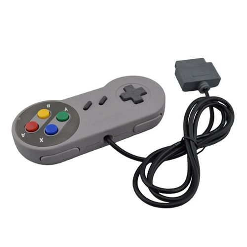 Boutons Colorés Manettes De Jeu Filaire Pour Super Nintendo, 2 Pièces, Pour La Console S / N / E / S