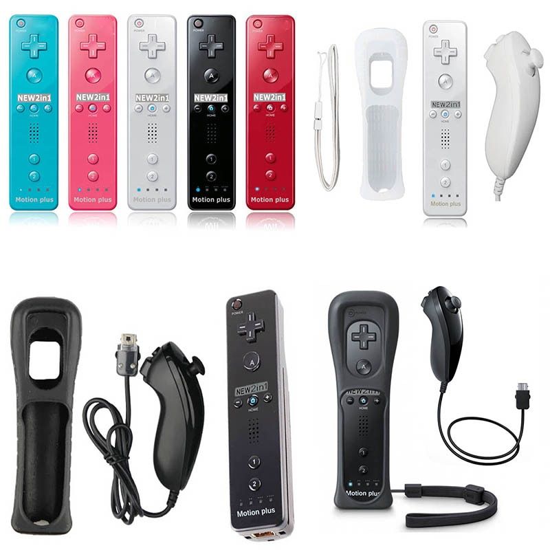 Blanc Pour Nunchuck Manette De Jeu Nunchuck Sans Fil 2 Fr 1 ... - 2