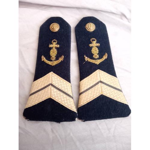 Paire Épaulettes Sergent Gendarmerie Maritime