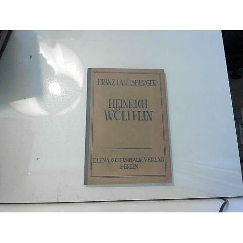 Heinrich Wölfflin 1924