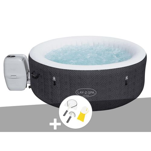 Kit spa gonflable Bestway Lay-Z-Spa Havana rond Airjet 2/4 places + Kit de nettoyage