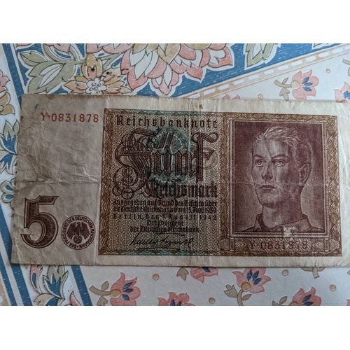 Billet De 5 Reichsmark De 1942