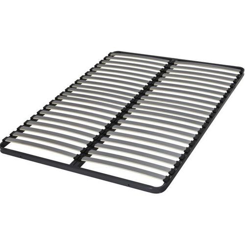 Sommier À Lattes 160x200 Confort - Ebac - 42 Lattes Décor Multiplis Bois - Gris
