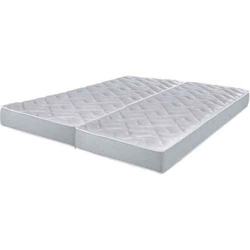 Matelas 90+90x190 Wave Mousse Hr 16 Blanc
