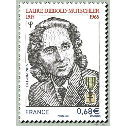 France 2015, Très Beau Timbre Neuf** Luxe Yvert 4985, Laure Diebold Mutschler 1915 - 1965, Resistante, Déportée, Compagnon De La Libération.