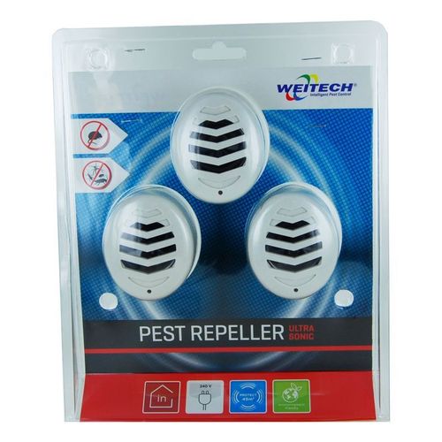 Weitech Répulsif Rongeurs Et Insectes À Ultrasons 45m2