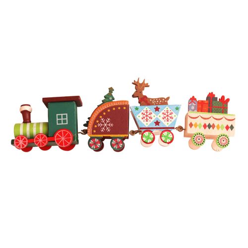 Jouet En Bois Léger Pour Enfants, Cadeau De Vacances, Décoration De Maison, Fête Du Père Noël, Train De Noël, Ornement De Maternelle, Mini
