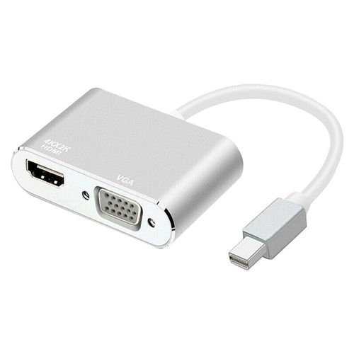 Adaptateur Mini DisplayPort vers HDMI VGA pour Air 13 Surface Pro 4 Mini DisplayPort