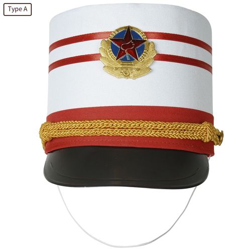 Chapeau Militaire Pour Enfants Et Adultes, Bandeau De Tambour Élégant, Bandeau En Laiton Pour Cosplay D'halloween, Chapeau De Garde D'honneur, Lever De Drapeau, Nouveautés Chapeau De Soldat