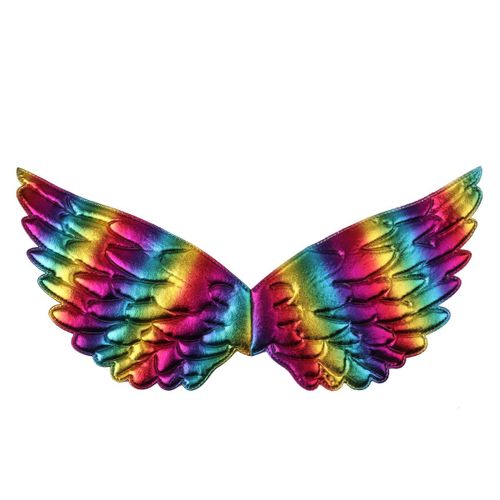 Ailes D'ange Pour Enfants, Accessoires De Costume De Fête Cosplay, Ailes De Fée De Princesse Pour Filles, Photographie D'halloween, Ailes Métalliques Brillantes Colorées