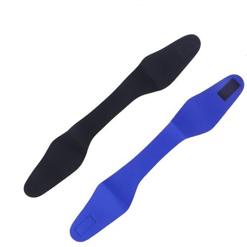 2pcs Bandeau De Bain, Bandeau De Natation Élastique Confortable En Néoprène Pour Enfants Adultes(Bleu+Noir M)