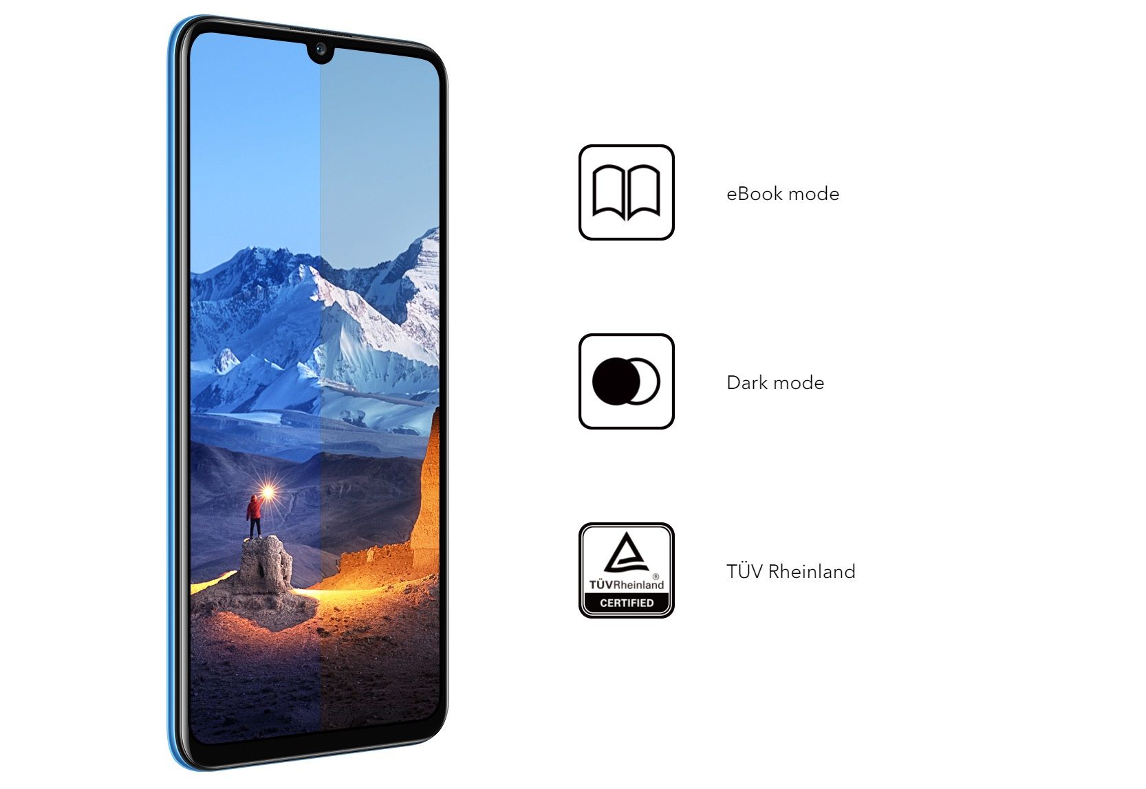 Honor X7 Dual-SIM 128 Go Bleu image 2 | Rakuten