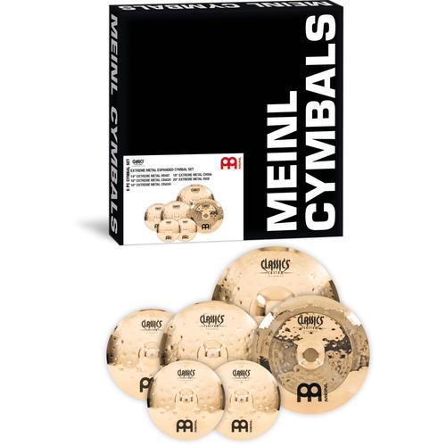 Meinl Ccem-Cs1 Classics Custom Extreme Metal Expanded Cymbal Set Set De Cymbales 14, 16, 18, 18, 20 Pouces