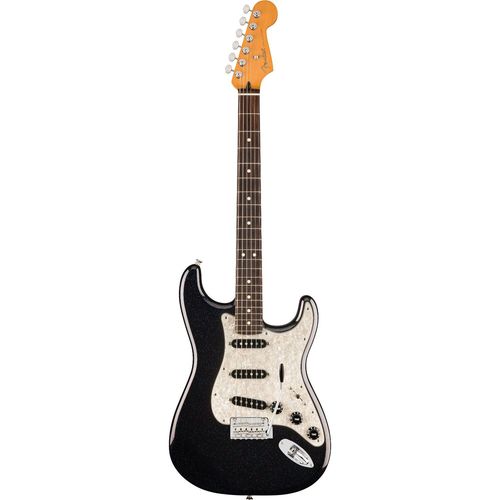 Fender 70th Anniversary Player Stratocaster Nebula Noir Rw Guitare Électrique Avec Housse Deluxe