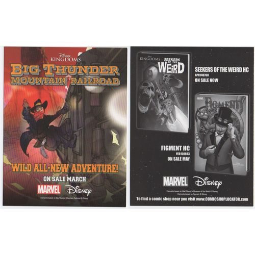 Marvel/Disney Big Thunder Mountain Railroad - Jumbo Promo Card (2015)