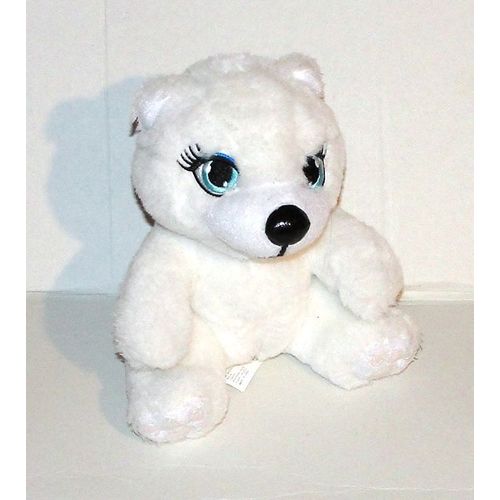 Peluche Ours Polaire Barbie Petit Format Assis Mattel - Doudou Ourson Barbie Blanc Assis 16 Cm