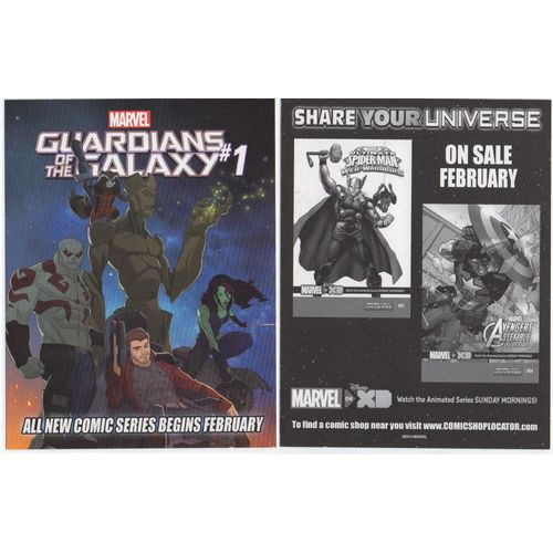 Marvel Disney Xd Guardians Of The Galaxy - Jumbo Promo Card (2014)